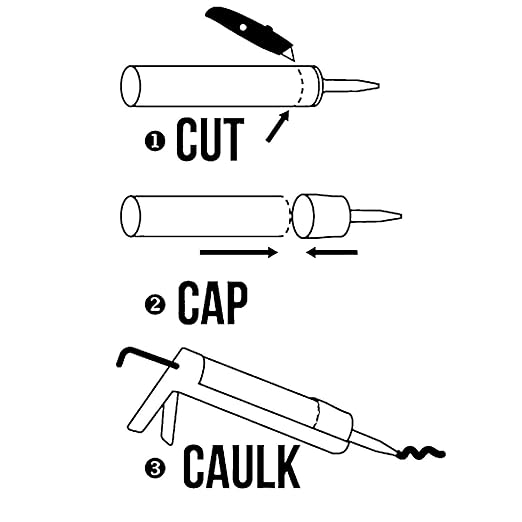 TubeANew XL Large Caulk Tube Saver - Repair and Reuse Dried or Clogged Tubes 5 Pieces for Large Caulk Tubes 28 oz. 900 ml.