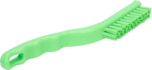 SPARTA Detail Brush Grout Brush, Crevice Brush with Hanging Hole for Bathroom, Kitchens, Countertop, Plastic, 9 Inches, Lime