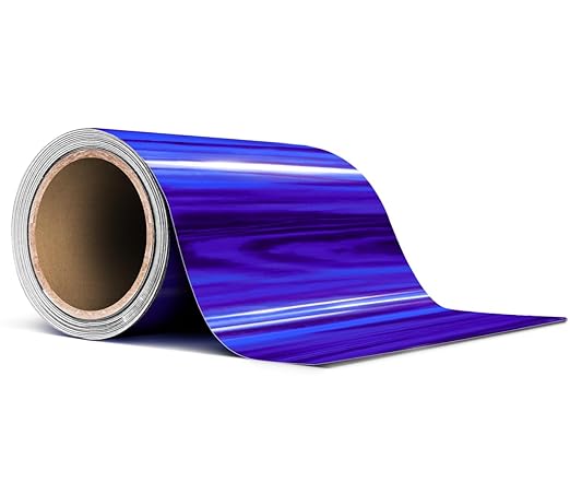 VViViD Holographic Blue Chrome Pinstripe Vinyl Tape Roll (3” x 25ft)