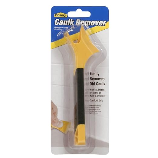 Homax - 41072058551 Caulk Remover Tool, Yellow/Black (Pack of 6)