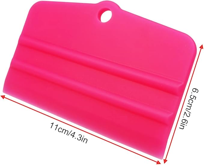 Gebildet PPF Squeegee Soft Silicone Rubber Scraper,Vinyl Wrap and Window Tint Windshield Glass Cleaning Squeege,Anti-Scratch TPU Coating Scraper for Car Vinyl Paint Protection Film Installation