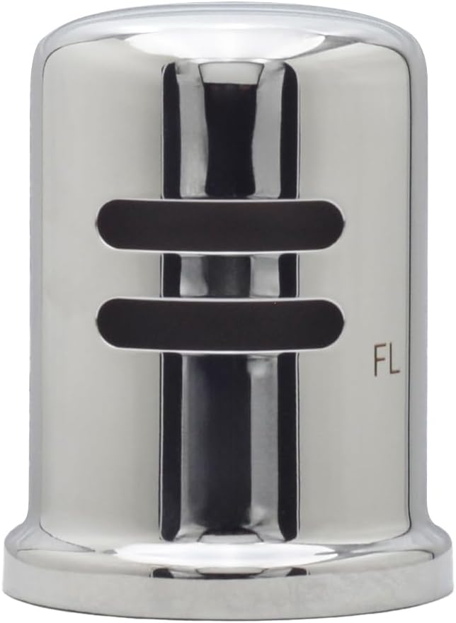 Westbrass A201-1-26 1-3/4" x 2-3/4" Solid Brass Air Gap Cap Only, Skirted, Polished Chrome