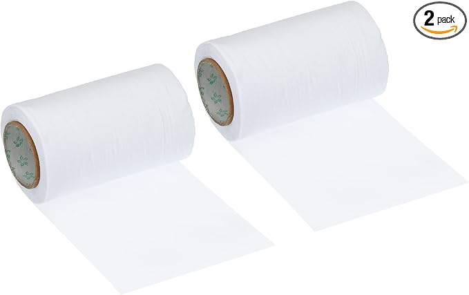 PATIKIL 4.7" x49.2ft Pipe Wrapping Tape, 2 Pack PVC Duct Tape Pipes Insulation Air Conditioner Tube Wrap Waterproof Non Adhesive for HVAC Electrical White