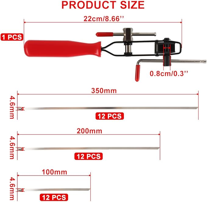 Auto/ATV CV Joint Banding Boot Axle Clamp Pliers with 36PCS Stainless Steel 4" 8" 14" CV Joint Boot Band Clamps for Most Cars