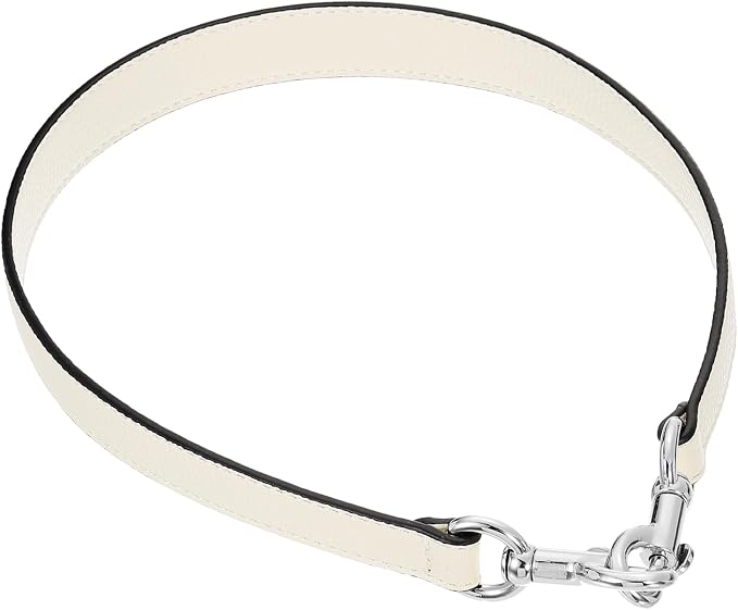 uxcell 25.59 Inch PU Leather Short Bag Strap with Clasp, Purse Handles Handbags Replacement Straps for Clutch Bag Underarm Bags, Beige, Silver Buckle