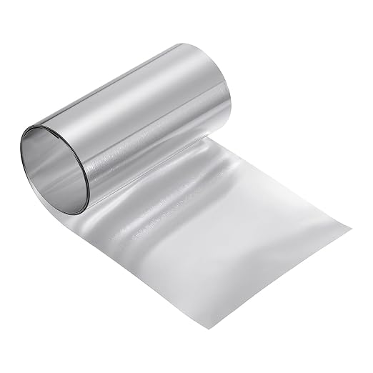 uxcell Aluminum Flashing Roll, 3in x 3.3ft Metal Roof Panels 0.1mm Waterproof Aluminum Sheet Roll for House Repair, Roof Flashing, Sealing Windows Doors, DIY Projects