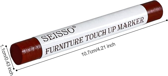SEISSO Wood Filler Sticks, Furniture Wax Crayons for Scratches, 10 PCS Wood Floor Repair Wax Filler Sticks, Touch Up Wax Sticks Repair Kit for Scratches, Holes, Floor, Laminate, Carpenters, Cabinets