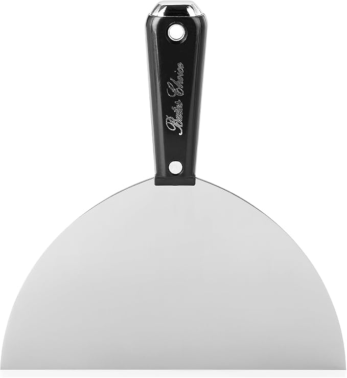 Bates- Putty Knife, 8 Inch, Plastic Handle, Carbon Steel, Flexible, Metal Scraper, Drywall Spackle Knife, Metal Paint Scraper Tool, Putty Knife Scraper, Wall Scraper