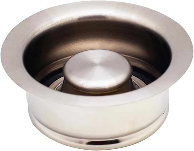 Westbrass D2089-20 4-1/4" Kitchen Sink Waste Disposal Drain Flange and Stopper, Stainless Steel