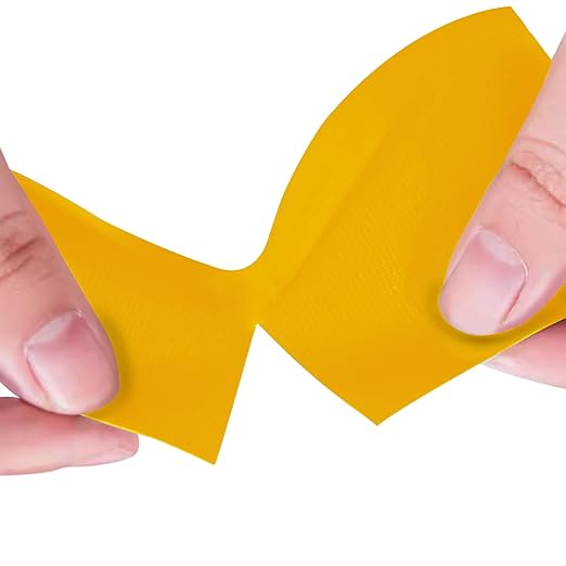 Yellow Heavy Duty Duct Tape, 3 Inch x 55 Yards, Industrial Grade Waterproof & UV Resistant, Strong Adhesive for Indoor Outdoor Repairs, Crafts, Home Improvement and DIY Projects
