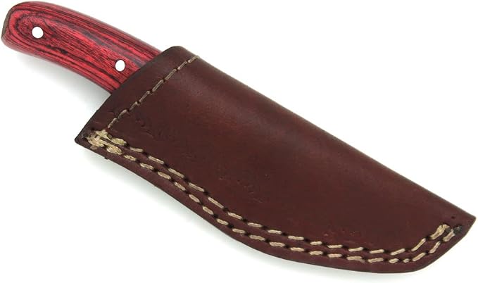 Full Tang Real File Hunting Knife w/Leather Sheath Outdoors Hunting Camping Fishing Outdoors (SM-2)