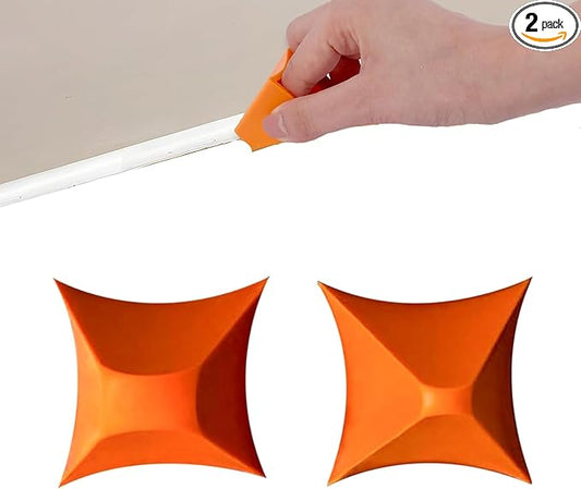 Silicone Caulking Tool Set,Caulking Tools,Reusable Caulk Finishing Tool,Silicone Applicator for Kitchen,Bathroom,Floor and Wall(2 PCS)
