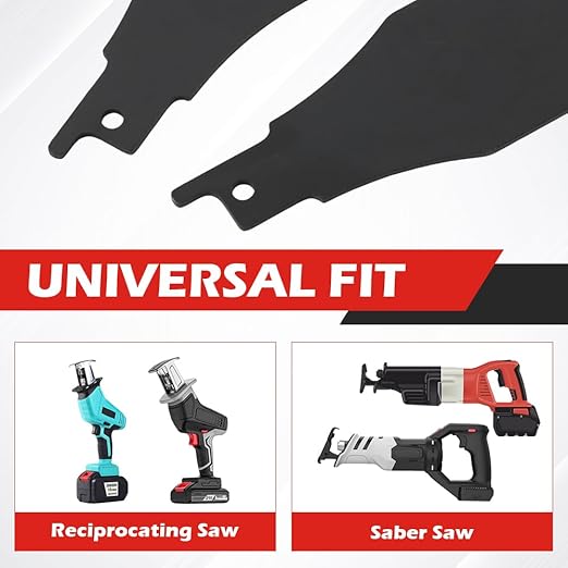 4PCS Reciprocating Saw Scraper Blade, High Carbon Steel Tile Cleaning Tools for Removing Tile Grout Glue Gaps Adhesives, Wall Cleanings, Metal Derusting (Color:Black)