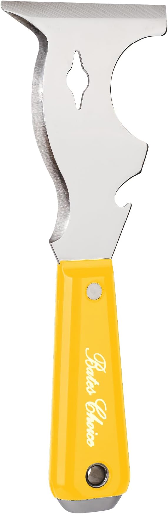 Bates- Paint Scraper, 10 in 1 Painters Tool, Yellow Handle Paint Scrapers for Wood, Painters Tool, Painters Knife, Paint Scraper for Painting, Putty Knife, Metal Scraper, Spackle Knife, Putty Scraper