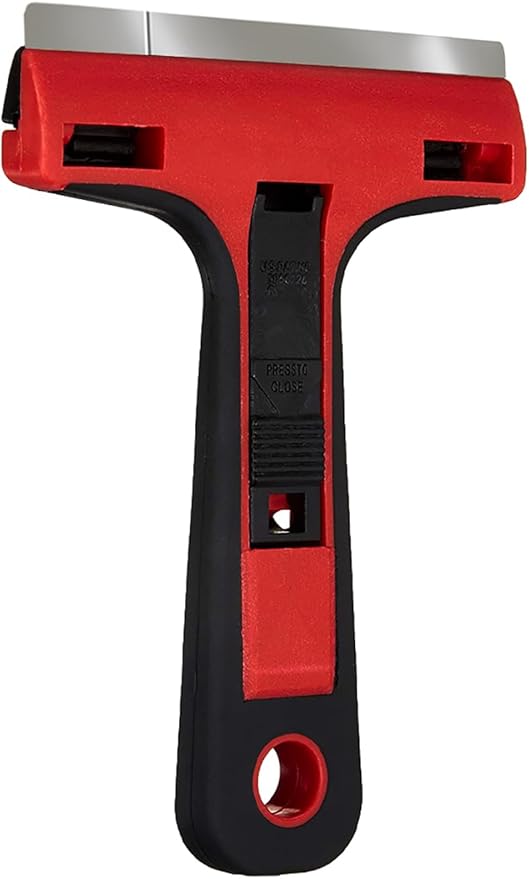 ALLWAY GTS Soft-Grip Glass & Tile Scraper, 4″