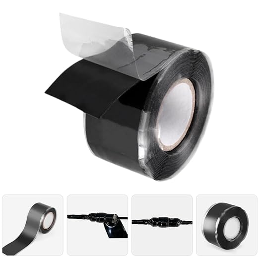 Mobestech 3.0m High-Temperature Resistant Pipe Sealing Tape Self-fusing Leak Repair Tape for Outdoor Plumbing Silicone Adhesive for Emergency Pipe Fixes