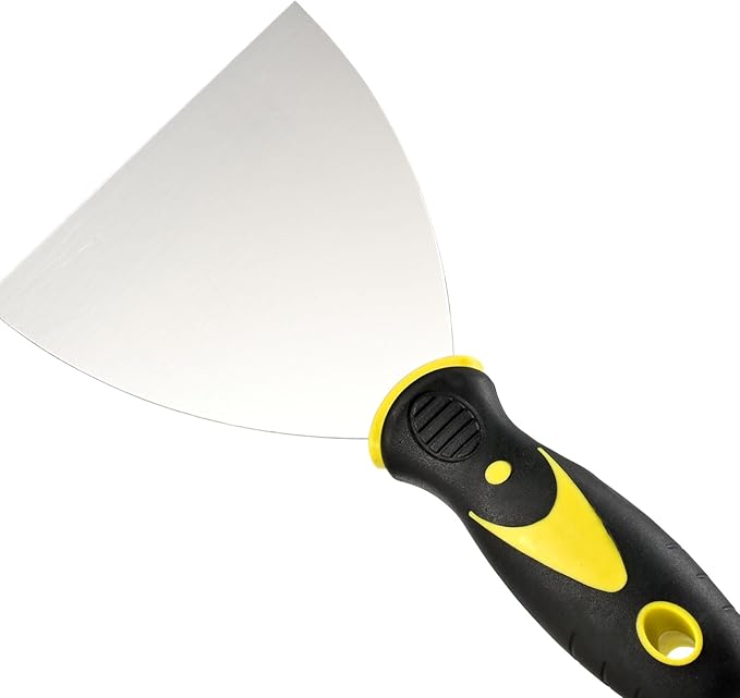 Putty Knife Scraper Set, 2" 4" Spackle Knife 2Pack, Stainless Steel Paint Scraper for Drywall Repairing and Clearing, Wallpaper Removal, Putty Applying, Plaster Scraping