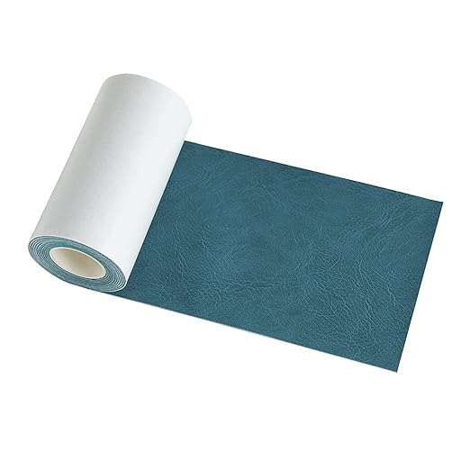 Leather Repair Tape kit, Peacock Green 4 x 60inch Self Adhesive Patch for Couch, Sofa, Car Seat, Handbag, Furniture, Drivers Seat, Jacket, Computer Chair First Aid Vinyl Repair kit