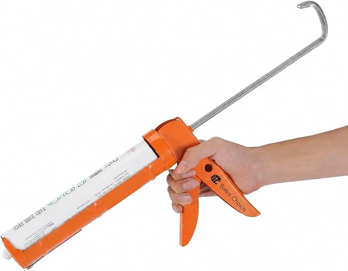 Bates - Caulking Gun, 10:1 Thrust Ratio, Silicone Gun, Dripless Caulk Gun, Silicone Caulk Gun, Hand Caulking Guns