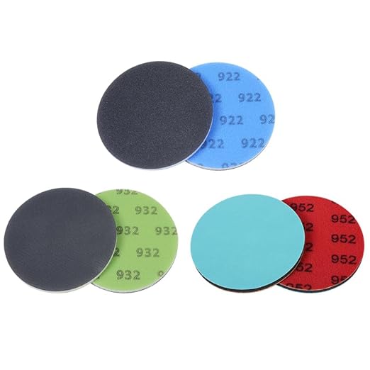 Glass Repair Kit Grinding Polishing Abrasive Disc Mesh Net Sanding Pads Kit for Glass Scratch Removal3Pcs/Pack (6 inch)