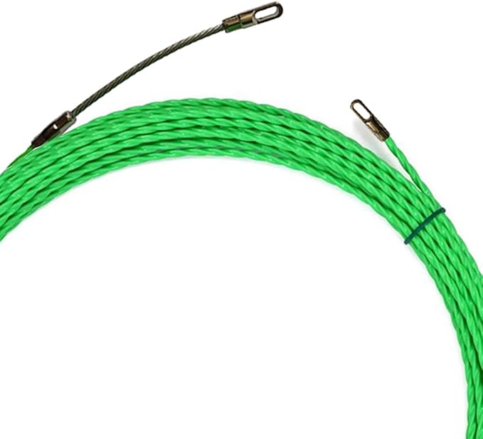 30M Wire Puller Wall Cable Running Fish Tape Push Pull Rod Electrical Fish Tape Kit Cable Puller Grip Cable Running Rod Fish Tape with Fastener