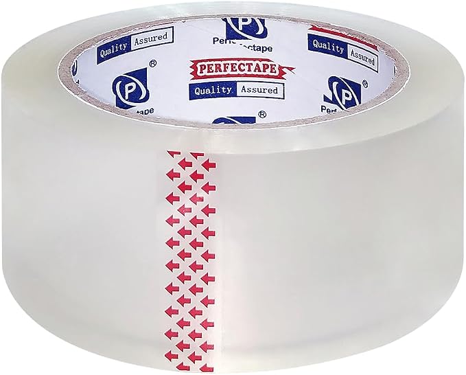 PERFECTAPE Heavy Duty Packing Tape 18 Rolls, Total 1080Y, Clear, 2.8 mil, 1.88 inch x 60 Yards, Ultra Strong, Refill for Packaging and Shipping | Total 1080Y, Ultra Strong, Refill for Packaging and Shipping