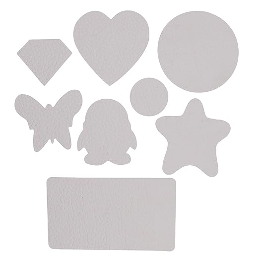 8 PCS Self-Adhesive Leather Repair Patch Couch Patch, Waterproof, Wear-Resistant Tape Sticker for Sofa,Bag,Furniture,Car Seats (White)