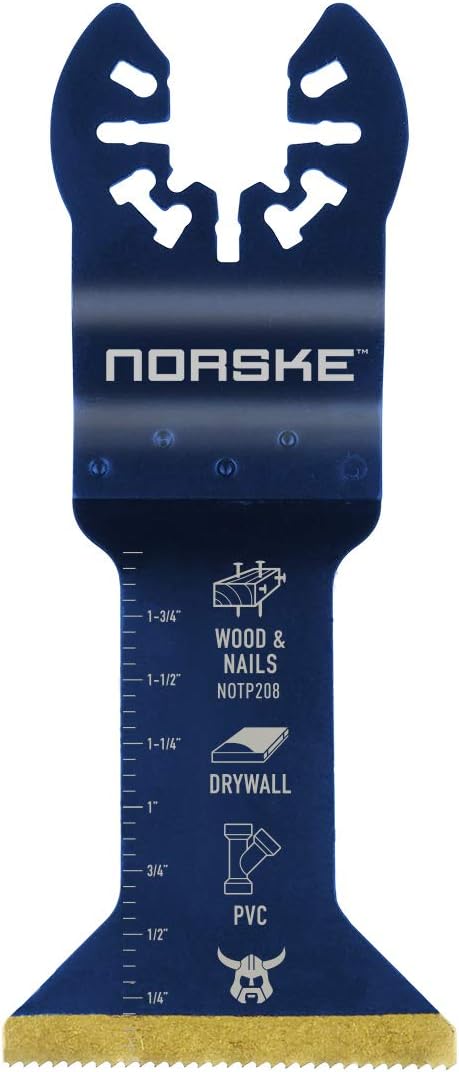 Norske Tools NOTP282 Various Wood/Metal Flush Bi-Metal Blade (3/Pack), Oscillating Tool Accessories | Oscillating Saw Blades
