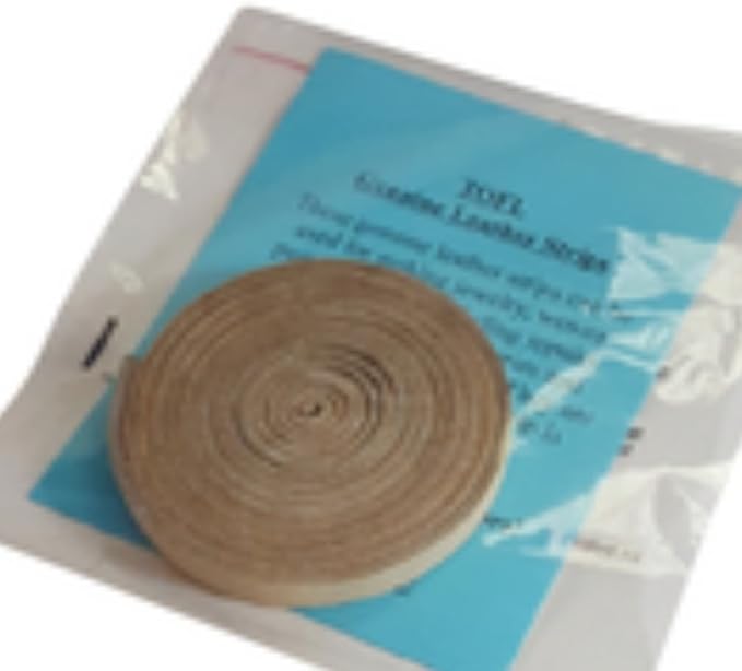 Leather Strap for Crafts & Jewelry | 72 Long × 5/8" Wide × 1/8" Thick (7-8oz) | Genuine Leather Strips for Crafts, Projects or Repairs - Natural