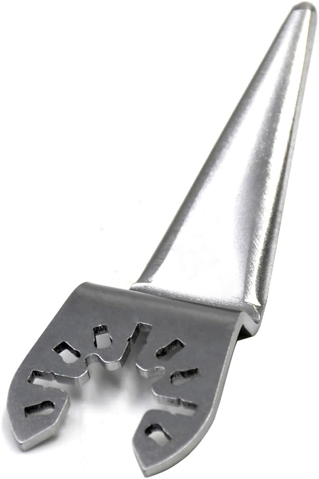 Jitterbug (2 Packs) Cold Knife Blades Windshield Removal Tool 50mm (1.97") Curved Straight Cutting Blade for Auto Glass Car Window Sealant Adhesive Cutter - Fits All Major Brands of Oscillating Tool