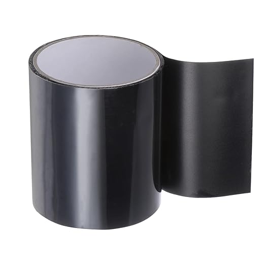 HARFINGTON Waterproof Patch Seal Tape 4" x5' Leak Repair Tape for Plastic Bucket/Basin Hoses Duct Pipes, Black