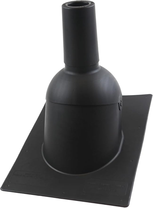 Pipe Boot Repair Flashing Adjustable 1.5 in. I.D. to 3 in. I.D. Vent Pipe in Black