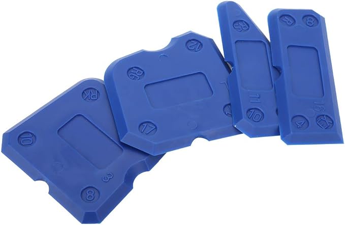 8pcs Caulking Tool, Caulking Tool Kit, Silicone Glass Cement Caulking Scraper, Caulking Sealant Scraper for Sealant Grout Finishing Sealing