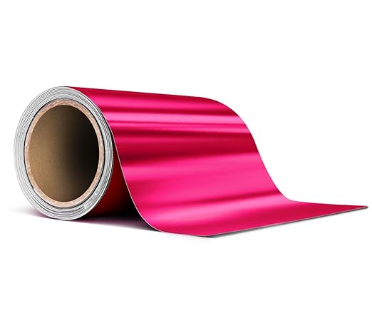 VViViD Satin Pink Magenta Metallic Chrome Pinstripe Vinyl Tape Roll (3” x 25ft)