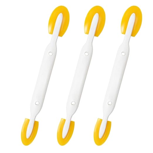 Caulk Caulking Silicone Sealant Finishing Tool (4-Size)- Ideal for DIY, Waterproofing, Grouting. Durable Urethane Rubber Design, Scratch Prevention (Two-Way (L) 3P)