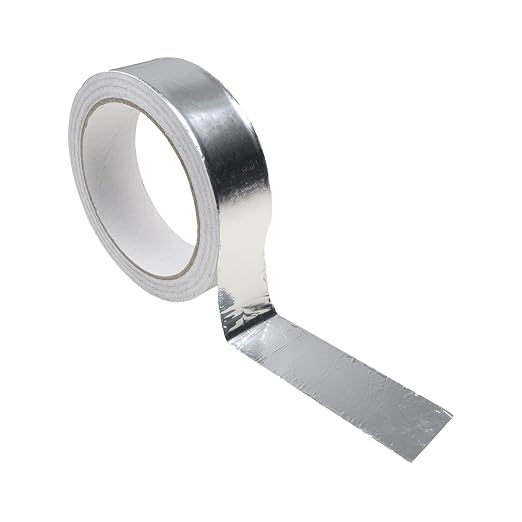 1 Pack Silver Aluminum Tape, Foil Tape, 1.2 inch (30mm) x 65 Feet (20 Meter), 3.9mil (0.1mm), Heavy Duty Duct Tape for Heat Insulation, HVAC, Dryer Vents, Wrap Pipe, Repair Ducting