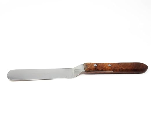 A2Z Scilab Brand Engineering Classic Offset Caulk Tooling Spatula, Stainless Steel (5 Inch Long Offset Blade)