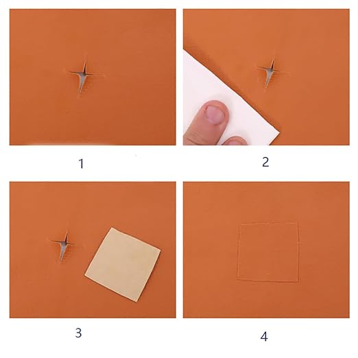 Self Adhesive Leather Repair Patch Yellow Faux Leather Fabric 19.7 x 54 Inch Leather Repair Tape Kit for Upholstery, Furniture, Couch, Sofa, Car Seats, Chairs