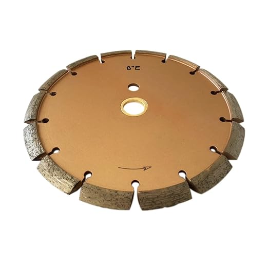 8" Crack Chaser Blade for Cured Concrete, Asphalt Repair or Joint Widen, 0.375" Width, 1"/20mm Arbor