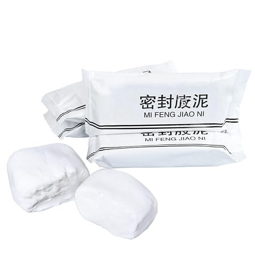 Waterproof Sealant Mastic for Drains & Pipes, Strong Adhesive Repair Sealing Clay for Leaks, Quick Wall Mending Mud Filler for Holes, Cracks, Gaps – Indoor & Outdoor Use (6 PCS)