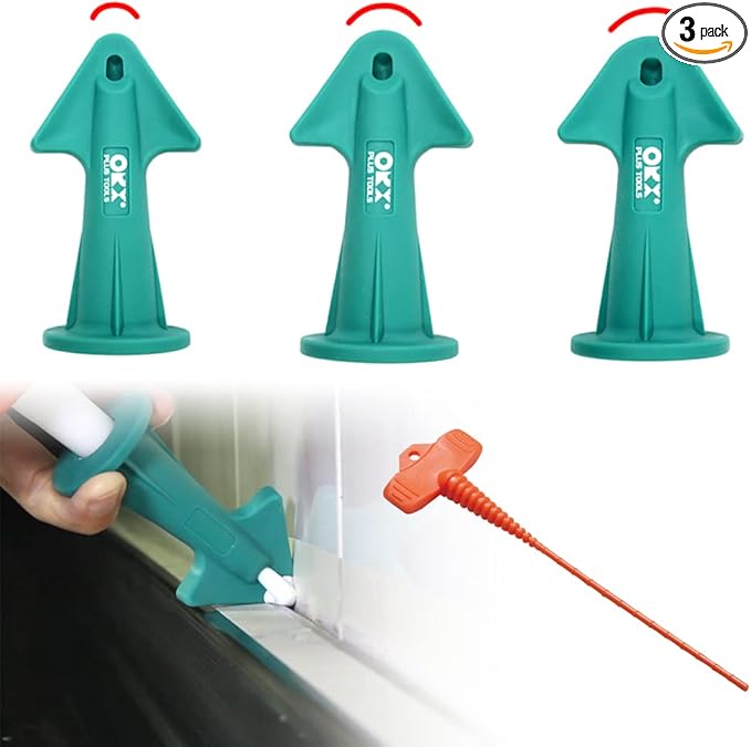 ORXPLUS Tools Caulking Gun Nozzle Adapter, Reusable Applicator, Silicone Caulking Tools(6.5R, 10R, 13R) w/Caulk Saver