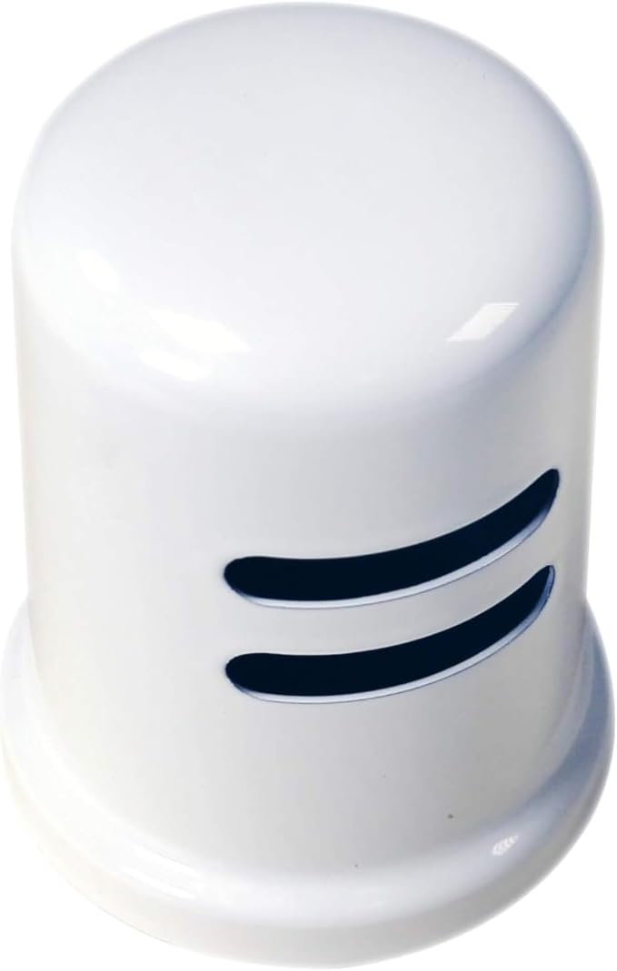Westbrass D200-1-50-50 1-3/4" x 2-3/4" Solid Brass Air Gap Cap Kit, Skirted, Powder Coat White (50-Pack)