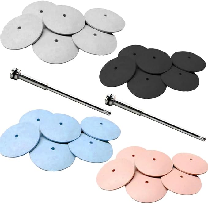 Silicone Polishing Wheel Knife Edge Wheel Assortment 26 Piece Polishers Germany