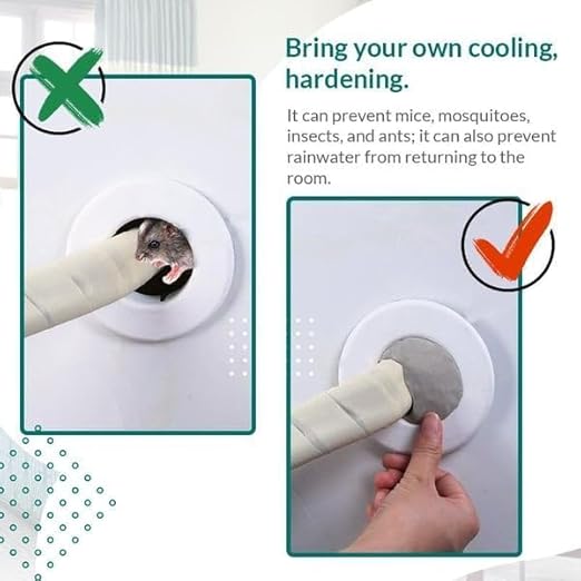 Waterproof Sealant Mastic, 2024 New Seal, Waterproof Repair Sealing Clay, Quick Wall Mending Mud for Drain Connection, for Holes and Gaps Wall Filler (6)