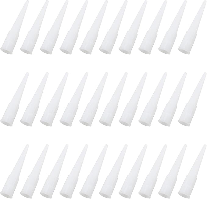 TAODAN 30PCS Plastic Caulking Nozzle Tip for Window Door Installation and Gap/Crack/Wall Tile/Floor Repair