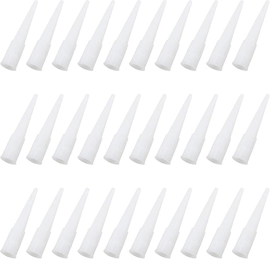 TAODAN 30PCS Plastic Caulking Nozzle Tip for Window Door Installation and Gap/Crack/Wall Tile/Floor Repair