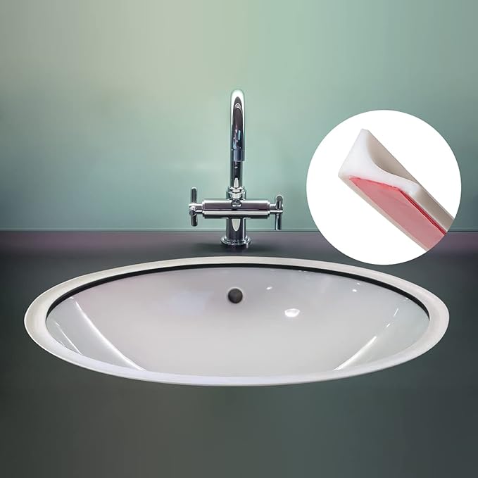 78 Inches Water Barrier for Sink, Shower Threshold Water Dam Barrier, Silicone Water-Blocking Self-Adhesive Shower Splash Guards for Bathtub Sink, Bathroom, Countertop