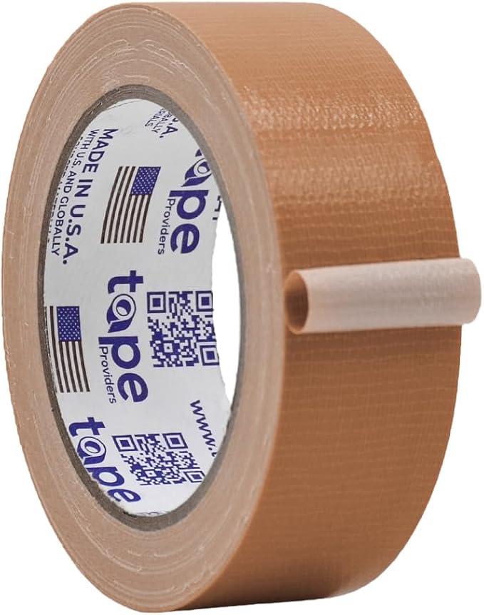 WOD DTC10 Advanced Strength Industrial Grade Tan (Beige) Duct Tape, 1.5 inch x 60 ft. Waterproof, UV Resistant For Crafts & Home Improvement