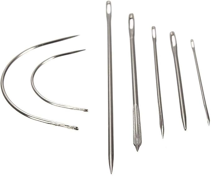 Vitoki Heavy Duty Hand Sewing Needles Kit for Home Upholstery Carpet Leather Canvas Repair by Vitoki, Pack of 7
