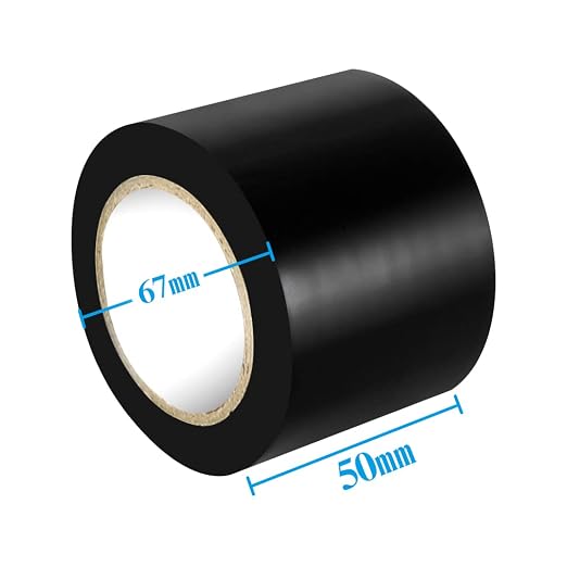 Maveek 2 Rolls Electrical Tape 2 Inch Waterproof Repair Insulation PVC Tape, for Fixing Frayed Wire Indoor Outdoor Pipes, 20% Stretch Self Adhesive Garage Workshop Tool Bag